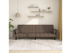 2-seater sofa bed with two pillows, Luxameub fabric KNGZ12819