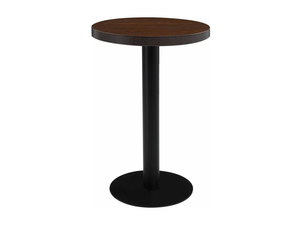 Luxameub Dark Brown 50cm MDF Table KRRS73276