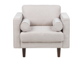 Luxameub Armchair Light Beige Fabric QSDP43068